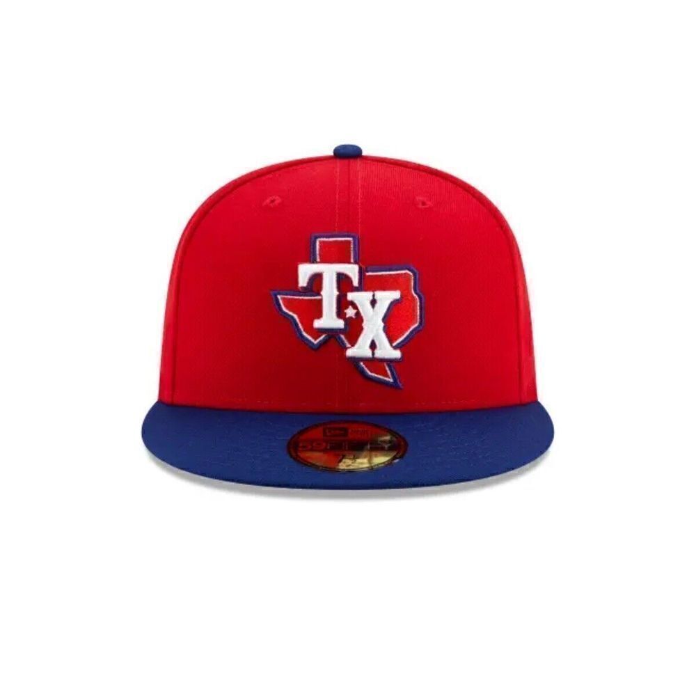 TEXAS RANGERS‎ 59FIFTY NEW ERA 2TONE RED AND BLUE FITTED HAT